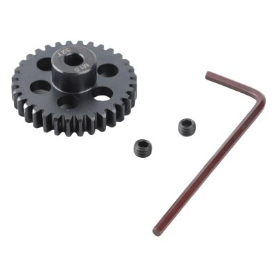 32T RC Motor Pinion Gear Hardened Steel Pinion Gear RC Motor Pinion Gear Replacement RC Accessories for RC Car (2pcs)