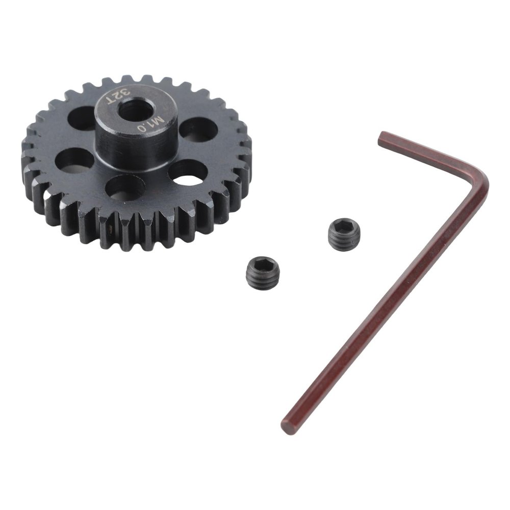32T RC Motor Pinion Gear Hardened Steel Pinion Gear RC Motor Pinion Gear Replacement RC Accessories for RC Car (2pcs)