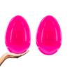 BestPysanky Set of 2 Pink Jumbo Plastic Easter Eggs Giant Fillable Large Size 10 Inches view 1