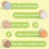 5 Pcs Wooden Baby Egg Shakers Hand Musical Maracas Percussion Instruments for Toddlers Kids view 3