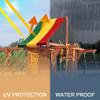 Pasuihcay 52 inch x 90 inch Swing Set Replacement Tarp for Play Set Outdoor, Multi-Color, Green & Yellow & Red view 4