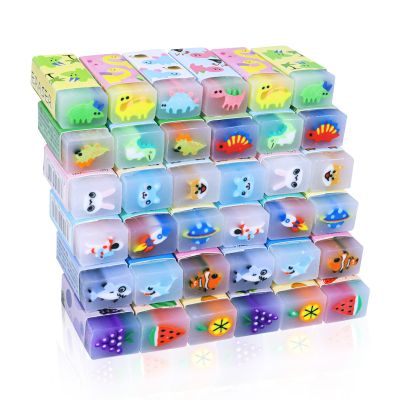 35PCS Cute Animal Erasers for Kids, Count Bulk Pack, Assorted Designs, Back to School Supplies