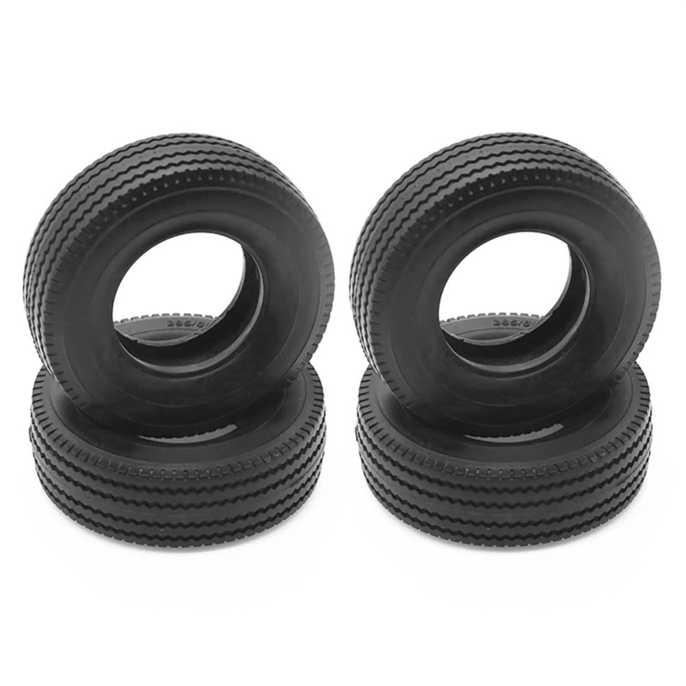 cvking Drift Tire RC Tyres Compatible with Tamiya for for Scania for Actros R620 R470 1/14 RC Truck Tipper Trailer Parts 4Pcs Rubber Tire Tyre 28Mm Width