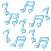10PCS Music Note Balloons 16 Inch Music Themed Party Supplies Foil Aluminum Balloon Baby Shower Music Party Wedding Birthday Party Decoration Supplies(Light Blue) view 1