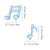 10PCS Music Note Balloons 16 Inch Music Themed Party Supplies Foil Aluminum Balloon Baby Shower Music Party Wedding Birthday Party Decoration Supplies(Light Blue) view 2