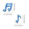 10PCS Music Note Balloons 17 Inch Music Themed Party Supplies Foil Aluminum Balloon Baby Shower Music Party Wedding Birthday Party Decoration Supplies(Dark Blue) view 2