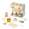 OOOK 2-in-1 Kids Wooden Toy Coffee Maker Playset, Toddler Pretend Play Kitchen Food Small Coffee Shop with 28 Pcs Play Kitchen Accessories for Girls & Boys view 1