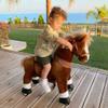 PonyCycle Ride on Horse Unicom Ride for Toddlers 3-4 Ride on Pony for Kids Plush Horse Ride on Animal Walking Rideable Rocking Horse Riding Horse Gifts for Children on Birthdays Size 3 Brown Ux324 view 3
