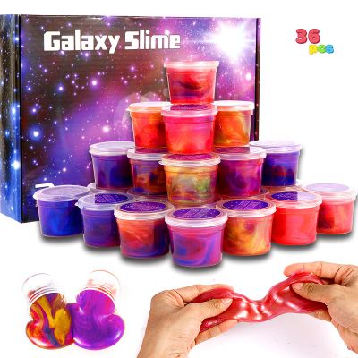 36 Pack Mini Slime, Galaxy Slime Party Favors, Stretchy Slime Kit for Classroom Prizes, Christmas Stocking Stuffers, Goodie Bag Stuffers for Kids Boys Girls 5-12.