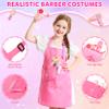 Hapgo Hair Salon Toys for Girls, 39 Pc Pretend Play Makeup Toys Set, Beauty Play Hair Styling Kit with Blow Dryer, Barber Apron and Scissors Accessories for 3-9 Year Old view 3