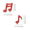 10PCS Music Note Balloons 16 Inch Music Themed Party Supplies Foil Aluminum Balloon Baby Shower Music Party Wedding Birthday Party Decoration Supplies(Red) view 2