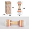 Baby Maracas Hand Percussion Rattles, Wooden Rumba Shaker Musical Instrument for Kids Toddlers view 2