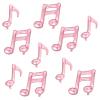 10PCS Music Note Balloons 16 Inch Music Themed Party Supplies Foil Aluminum Balloon Baby Shower Music Party Wedding Birthday Party Decoration Supplies(Pink) view 1
