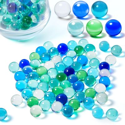 Sotiff 1000 Pieces Marbles Bulk Cats Eyes Glass Marbles Color Mixing 0.55 Inch Solid Round Glass Marble for Kids Slingshot DIY Home Decoration Chinese Checkers Game(Multiple)