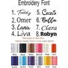 gorm Personalized Name Embroided Baby Breastfeeding Blanket Custom Newborn Nursing Cover Cotton Maternity Feeding Blanket (H,75x95cm) view 3