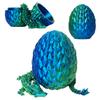 AIFEIRIC 3D Printed Dragon, Easter Dragon Eggs with Dragon Inside, 3D Printed Dragon Egg Gift (Blue&Green) view 1