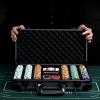 JIESITE 14g Clay Poker Chips Set 300 Pcs Poker Chips 39mm with High-end Aluminum Carrying Case/2 Decks of Plastic Playing Cards/Dealer Button for Poker Games Blackjack Texas Hold'em view 2