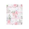 Pink Camellia Plant Flower Crib Sheets Stretchy Portable Sheets for Baby Toddler Breathable Soft Crib Mattress Sheet for Girls Boys view 2