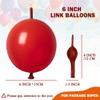 IN-JOOYAA 6 Inch White Latex Link Balloon 50 Pcs Quick Link Balloons for Party Decoration view 2