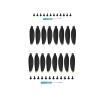 16Pcs Mini Propellers/Fit for Mavic Mini Drone Replacement Low-Noise and Quick-Release Blades Props (Color : 8 Gold 8 Silver) view 1