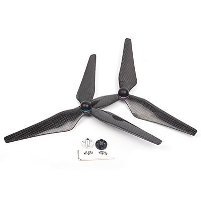 2 Pairs 9450S Full Carbon Fiber Propellers Self-Tightening Props with Propeller Mounts/Fit for Phantom 4/ PRO/Advanced+v