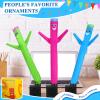 Poen 3 Pcs Mini Inflatable Tube Man White Elephant Gift Funny Gag Birthday Wacky Waving Inflatable Guy with Blower Desktop Mini Dancer Gift for Women Party Decoration(Cute) view 4