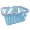 Teensery Mini Plastic Basket Small Shopping Basket Classroom Storage Basket Desk Organizer with Handles for Home School Office Classroom Bedroom Bathroom, 1 Piece view 1