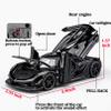 ERBADIHAGO Kids Toy Jesko Model Car 1/32 Die-cast Pull Back Collect Model with Sound and Light Toy Vehicle for 3+Year Old Boys Festival Gift(Black) view 4