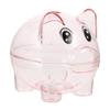 1Pcs Transparent Pink Piggy Bank Unbreakable Money Banks Visible Plastic Coin Bank Practical for Birthday Festival view 1