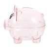 1Pcs Transparent Pink Piggy Bank Unbreakable Money Banks Visible Plastic Coin Bank Practical for Birthday Festival view 3