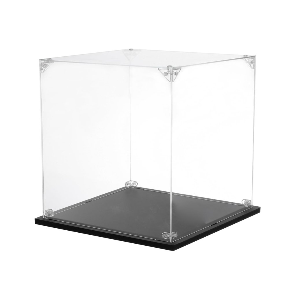 MECCANIXITY Acrylic Display Case, 8''x12''x6'' Clear Display Box Assemble Dustproof Display Box Storage Organizer for Collectibles Action Figures