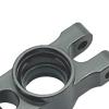 Luwecf 2 Pieces 1:14 Aluminum Alloy Rear Cup RC Car Steering Assembly Chassis Kits 1/14 RC Car Replacement Parts for RC Car Vehicle, Gray view 2