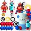 JeVenis Luxury Robot Cake Topper Robot Party Decorations Science Cake Topper For Birthday Party Robot Party Supplies Favors view 1