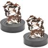 PowerTRC Magnetic Desktop Sculpture (Dolphins) | Mini Magnetic Art Decoration for Desktop | Fun Stress Relief Office Gift (2 Packs) view 1