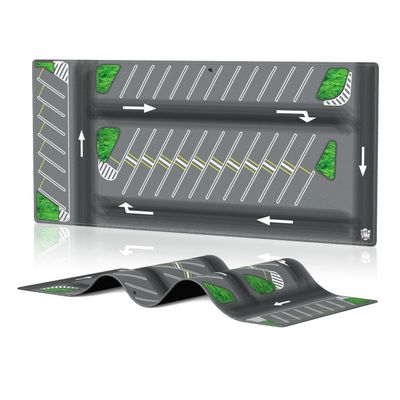 XXL 1/64 Scale Parking Lot Mouse Pad 90x40cm Non-Slip Rollable Desk Mat | Large Diorama Playmat for Hot Wheels, Matchbox, Mini GT, Tarmac, Inno64 and Diecast Car Collectors, Kids and Gamers