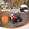 Forever Source ATV for Kids, 6V Battery Powered Toddler 4 Wheeler w/Light, 1.2mph Max Speed, Kids ATV 4 Wheeler for Toddlers Aged 1.5-3 Years Old, Red view 3