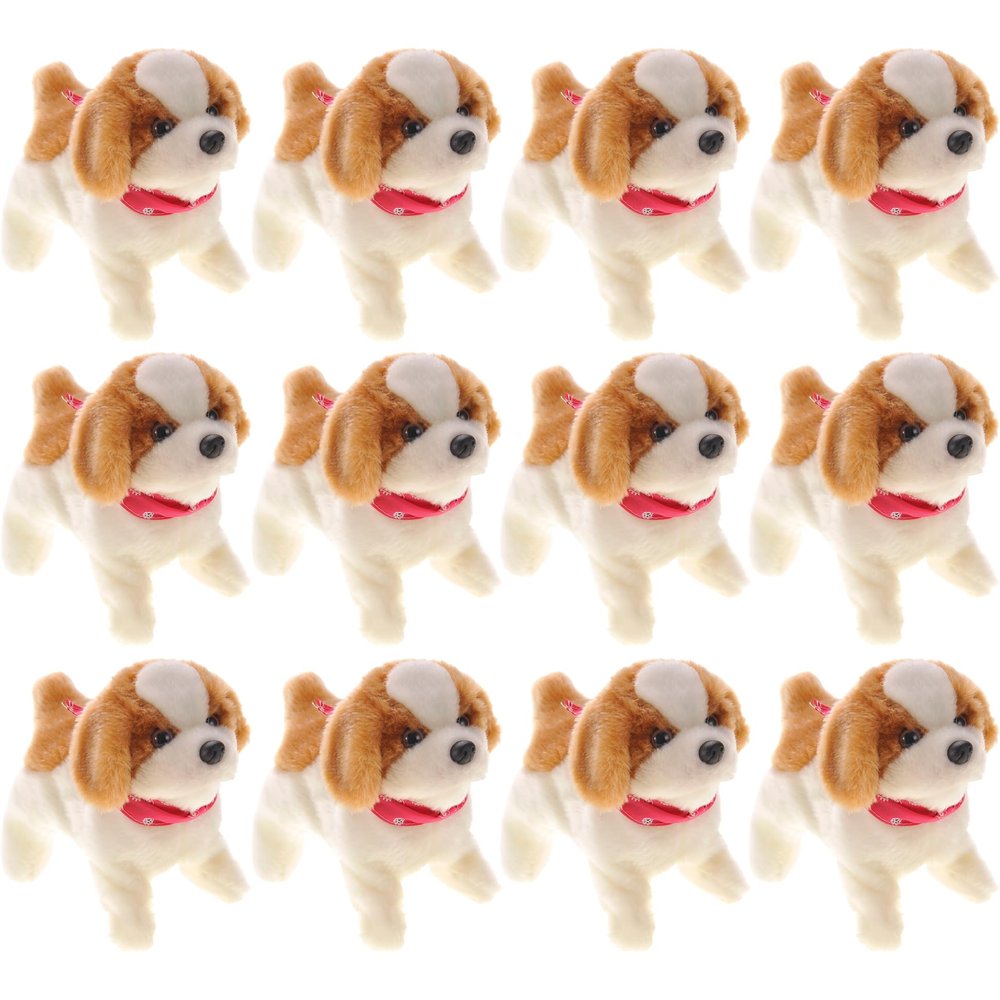 PowerTRC Cute Somersault Little Puppy | Barks, Sits, Walk, and Flips | Pet Toy Dog (12 Packs)