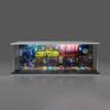 1:64 Scale Vehicle Model Display Case with Parking Lot Scene LED Lighting 6 Parking Space view 1