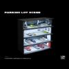 1:64 Scale Vehicle Model Display Case with Parking Lot Scene LED Lighting 6 Parking Space view 4