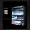 1:64 Scale Vehicle Model Display Case with Parking Lot Scene LED Lighting 6 Parking Space view 3