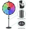 HeyJiaYu 36 Inch Color Prize Wheel Dual Use Tabletop and Floor Stand Fortune Wheel 12 Slots Spinning Wheel for Tradeshow Carnival Game Home Office view 3