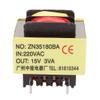 PGMTDEFXJO 3Pcs 220V Input 15V 3VA Output Yellow Red Ferrite Core Power Transformer w 5 Terminals view 3