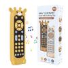 Orzbow Baby Remote Control Toy for 6 Month+ with Silicone Teether Cover, TV Remote Toy with Realistic Light and Sound - English, French and Spanish for Infant Play Remote Musical Toys, BPA Free, Black view 1