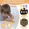 Orzbow Baby Remote Control Toy for 6 Month+ with Silicone Teether Cover, TV Remote Toy with Realistic Light and Sound - English, French and Spanish for Infant Play Remote Musical Toys, BPA Free, Black view 2