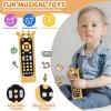 Orzbow Baby Remote Control Toy for 6 Month+ with Silicone Teether Cover, TV Remote Toy with Realistic Light and Sound - English, French and Spanish for Infant Play Remote Musical Toys, BPA Free, Black view 3
