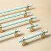 ACLDOYYV Nordic Macaron/Wood+Brass Cabinet Long Handle Drawer Handle Furniture T Bar Kitchen Handle Pink Handle Hardware Dresser Knobs 1Pcs (Color : Pink-160mm) view 3