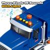 Bstoyder Kids Toys for 3 4 5 6 7 8 Years Old Boys, Large Dump Truck Toy with Lights, Sounds, Blue Toddler Friction Powered Truck Vehicle Toy for Boys Girls Birthday Gifts view 2