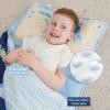 Extra Large Toddler Nap mat by Cokouchyi, Toddler Sleeping Bag with Removable Pillow, Measures 53 x 21 x 1.5 Inches, Sleeping Mat for Boys, Ideal for Daycare and Preschool Kindergarten, Shark Zone view 2