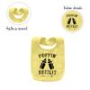 YSCULBUTOL Baby Twins Bibs Poppin Bottles Newborn Baby Cute Unisex Bibs Infant Twin Outfits(Yellow) view 2