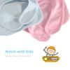 YSCULBUTOL Baby Twins Bibs Poppin Bottles Newborn Baby Cute Unisex Bibs Infant Twin Outfits(Yellow) view 3
